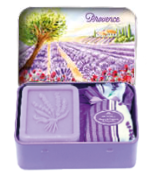 Boite Savon Lavande & Sachet Lavandin