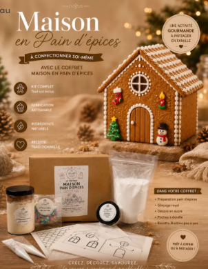 Coffret MAISON en PAIN D'EPICES à DECORER