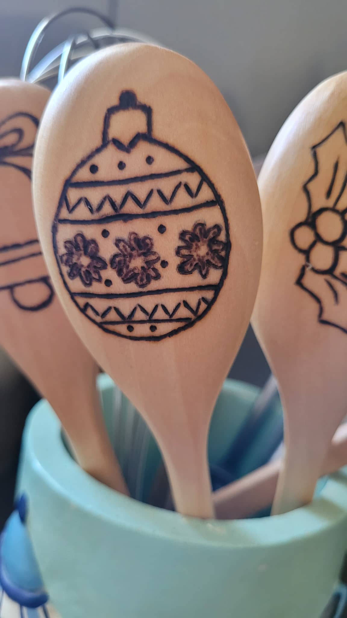 CUILLERE EN BOIS "NOEL"