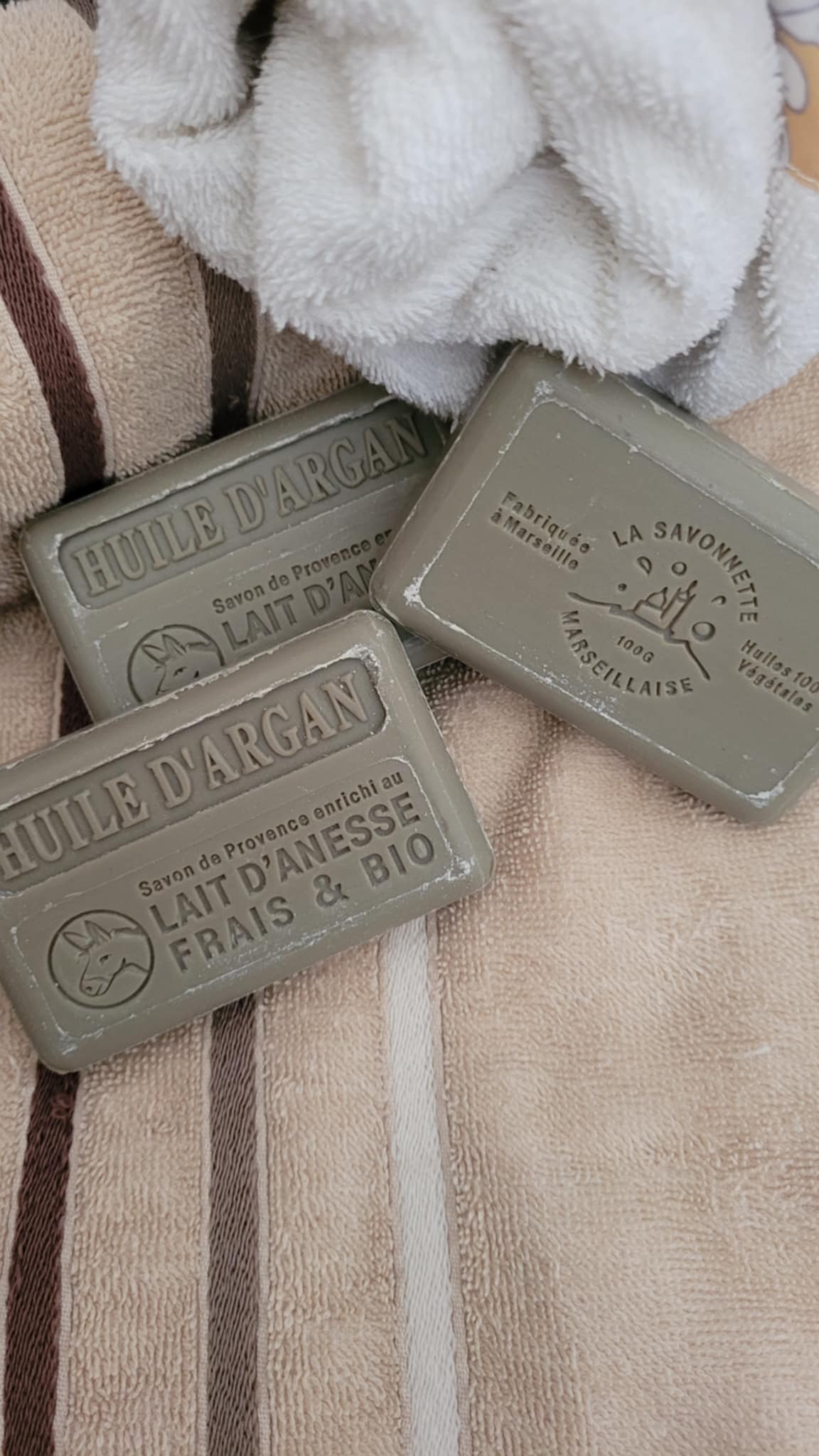 Savon de Marseille Lait d'ânesse Huile d'argan BIO