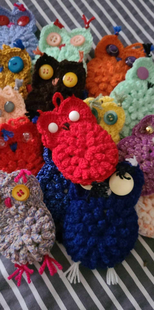 Chouettes en Crochet (savonnette)