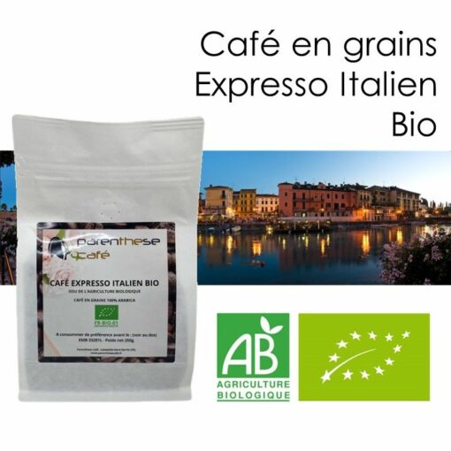 LES CAFES EN GRAINS BIO - 250 gr