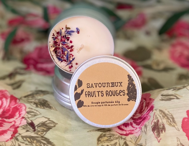 Mini Bougie - Cire de Soja et parfum de Grasse.