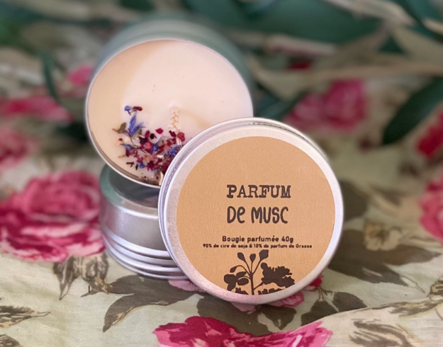 Mini Bougie - Cire de Soja et parfum de Grasse.