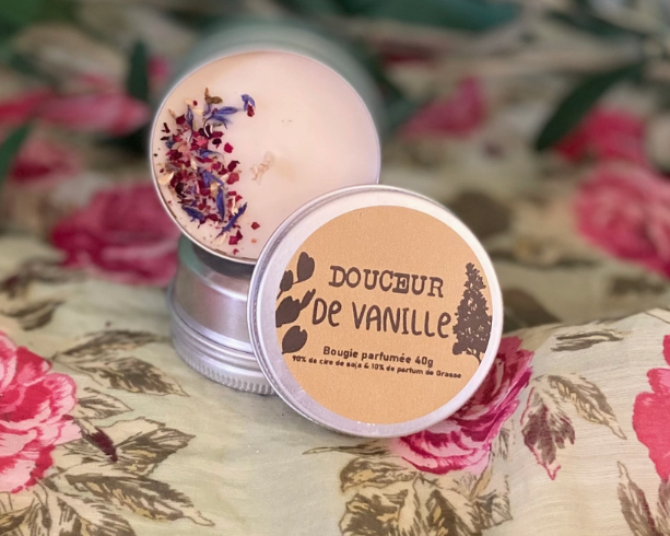 Mini Bougie - Cire de Soja et parfum de Grasse.