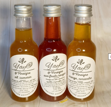 LOT de 3 vinaigres aromatisés