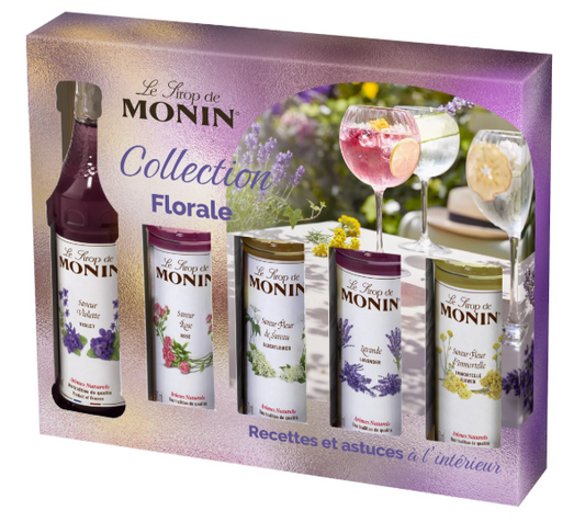 Coffret Collection Floral pour cocktails pétillants avec ou sans alcool – 5x5cl