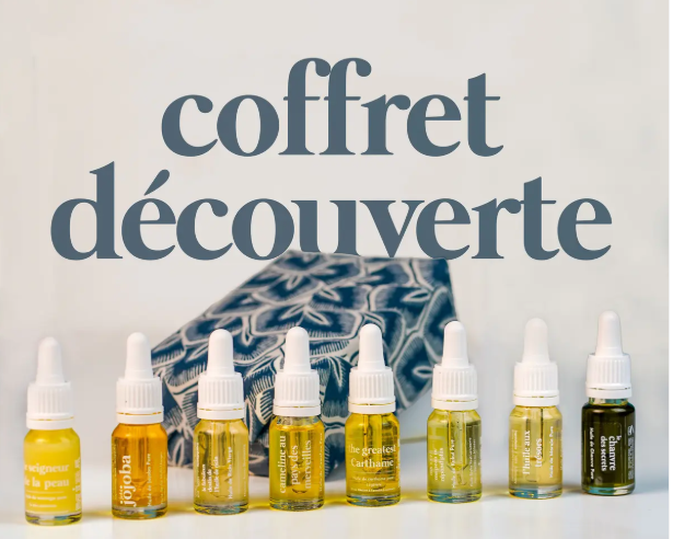 Coffret cadeau découverte - Huiles végétales pures - Cheveux, visage, corps