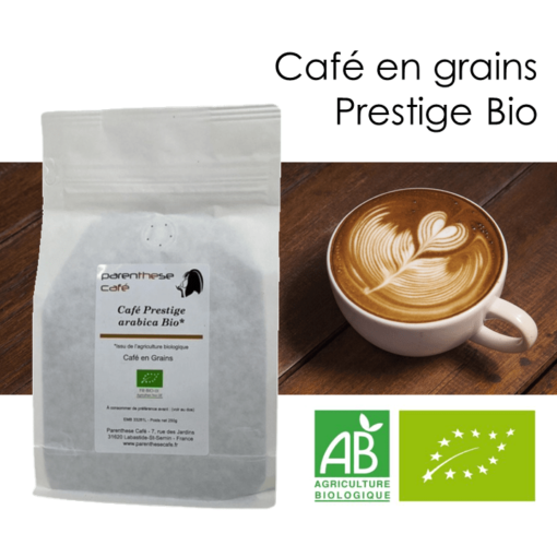 LES CAFES EN GRAINS BIO - 250 gr