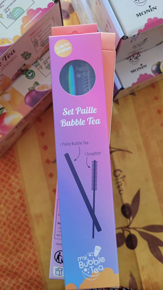 Set paille Inox Bubble Tea