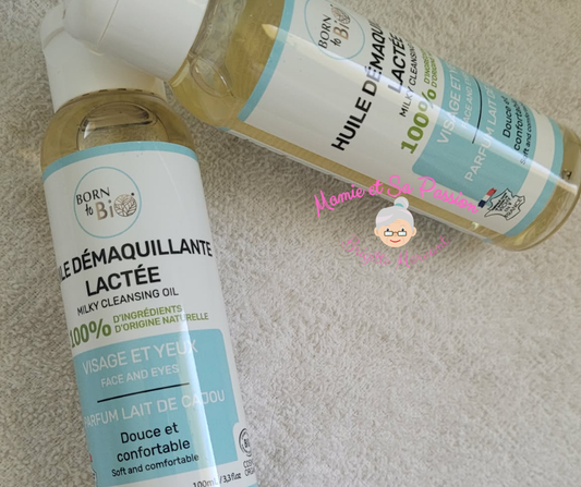 Huile Démaquillante Lactée Bio - Parfum de Lait de Cajou