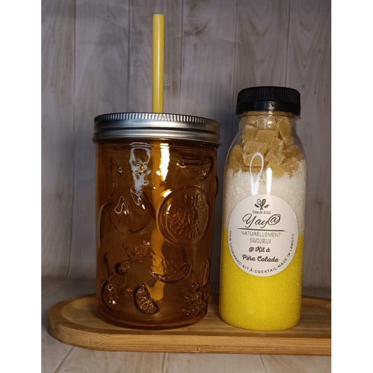 Coffret Cocktail & Verre à paille 🌴