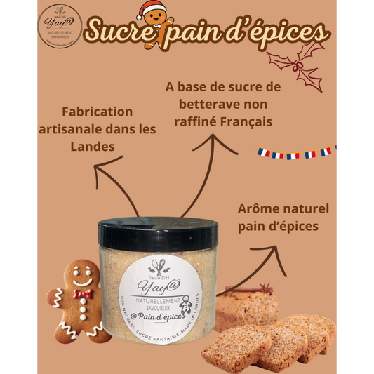 Sucre Aromatisé de Noël - Parfums au choix - 200 g